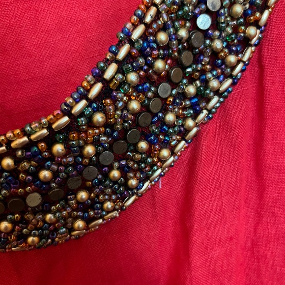 Lina Tomei Linen Shift Dress - Medium - Picture 3 of 5